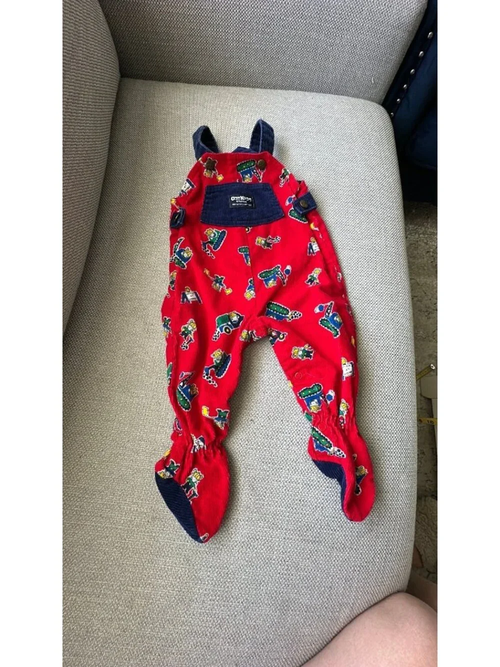 Vintage Oshkosh construction corduroy overall